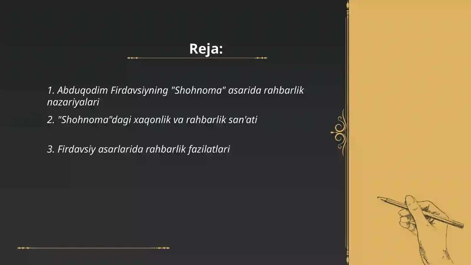 Abdulqodim Firdavsiy "Shohnoma" 2
