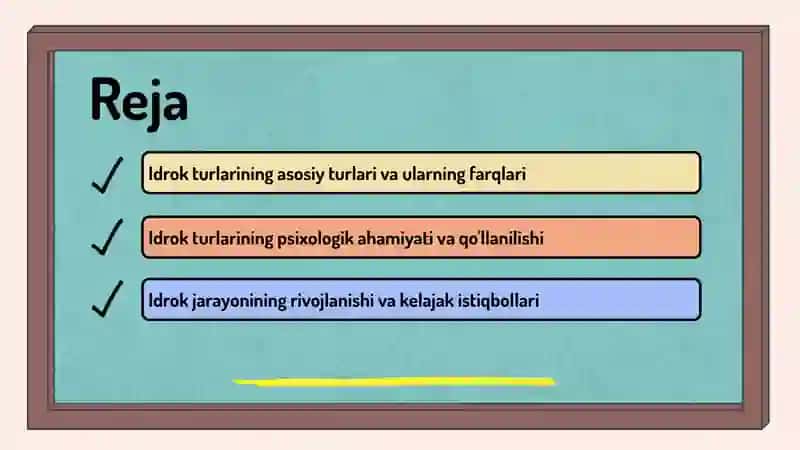 Idrok turlari 2