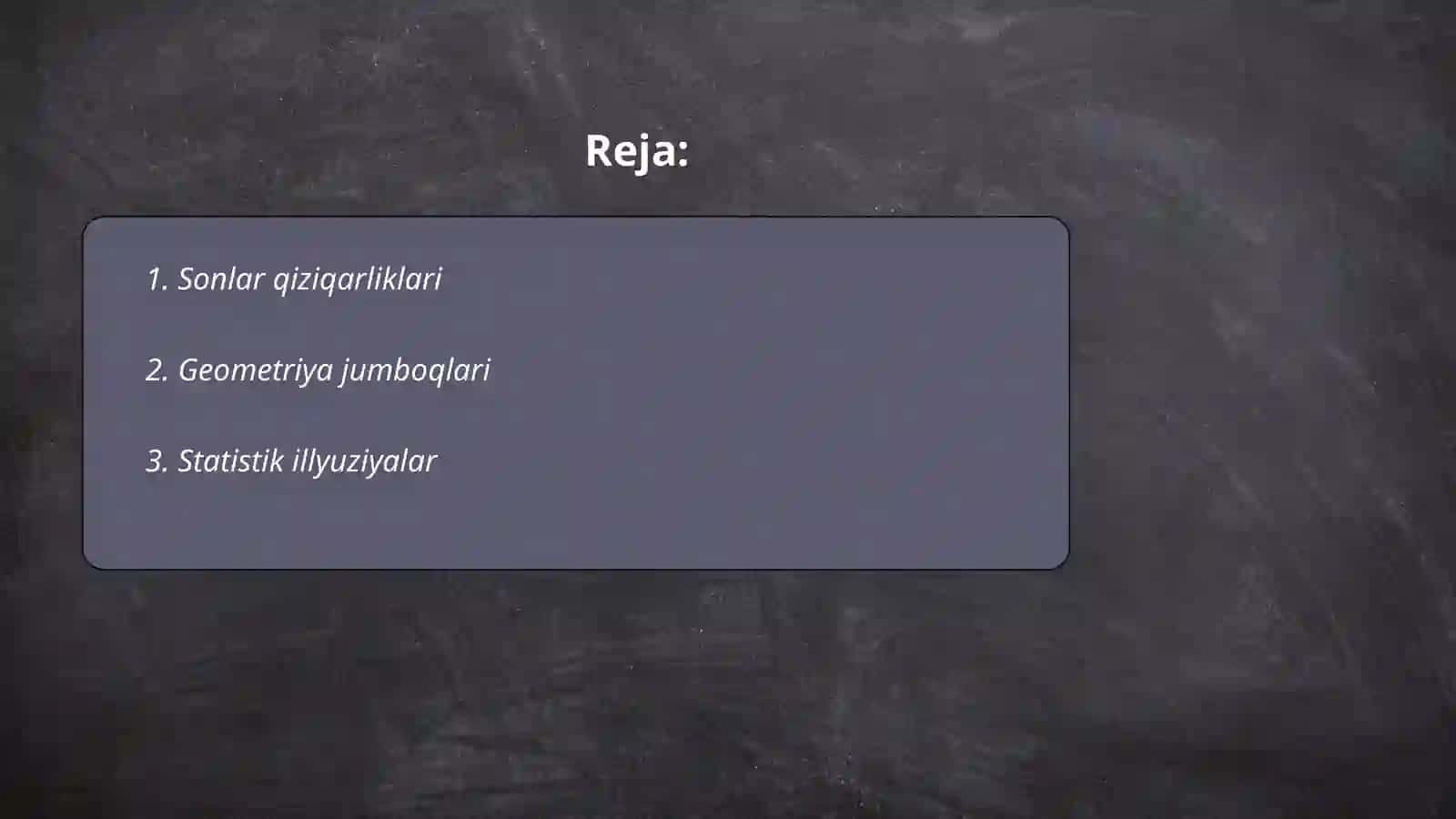 Sonlar qiziqarliklari 2