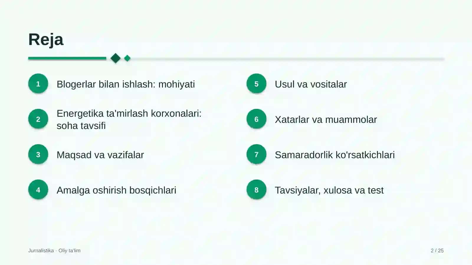 Energetika ta'mirlash korxonalarida blogerlar bilan ishlash 2