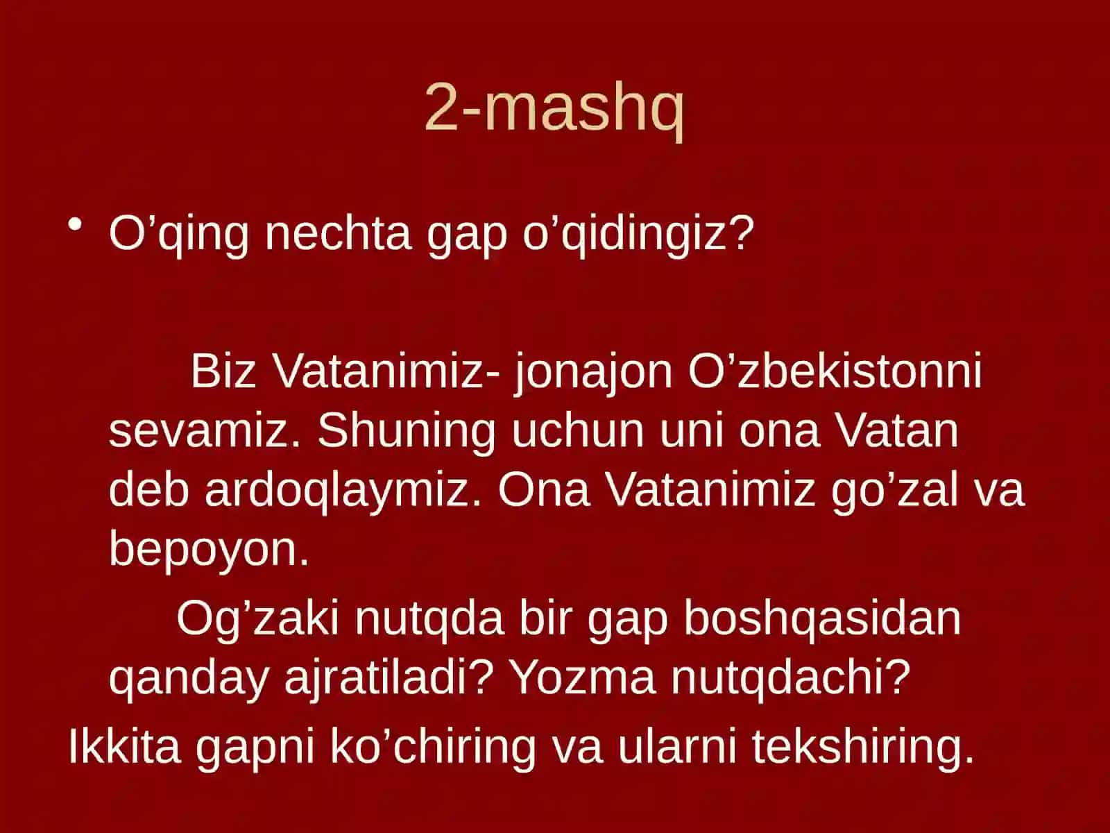 GAP VA SO’Z 2