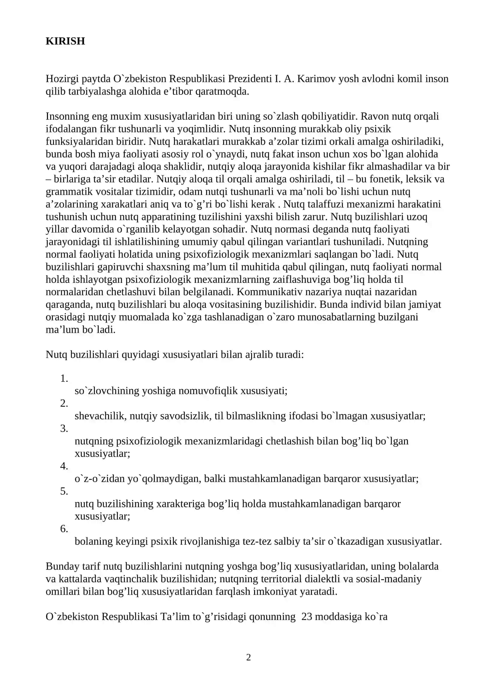 BOLALAR NUTQINING GRAMMATIK TOMONINI O'RGANISH 2