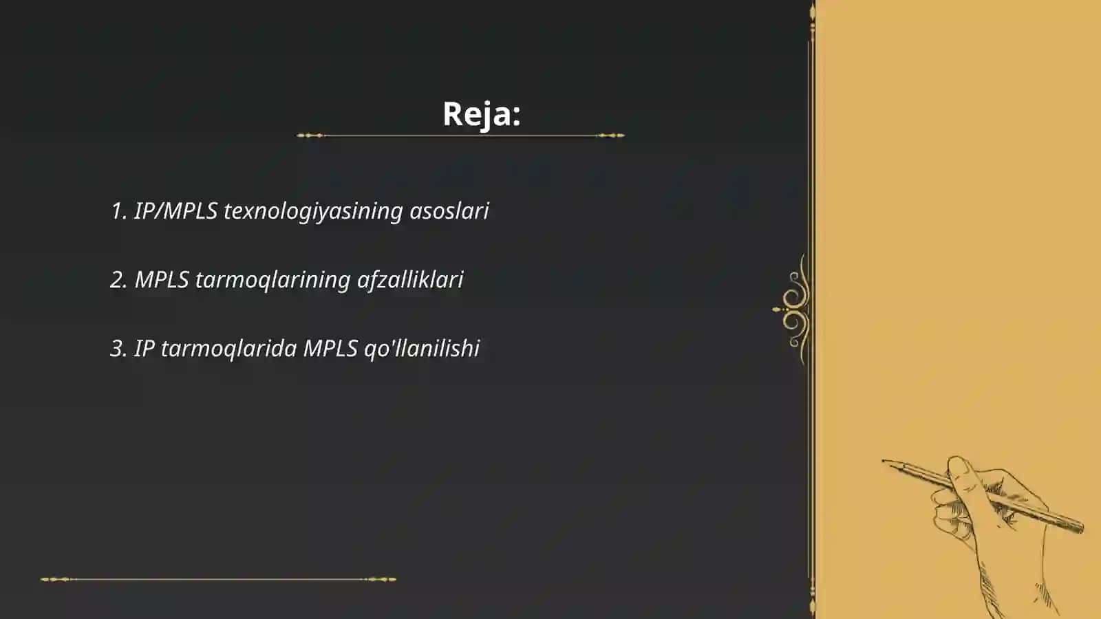 IP |MPLS texnologiyasi va unda qo'llaniluvchi protokollar tasnifi 2
