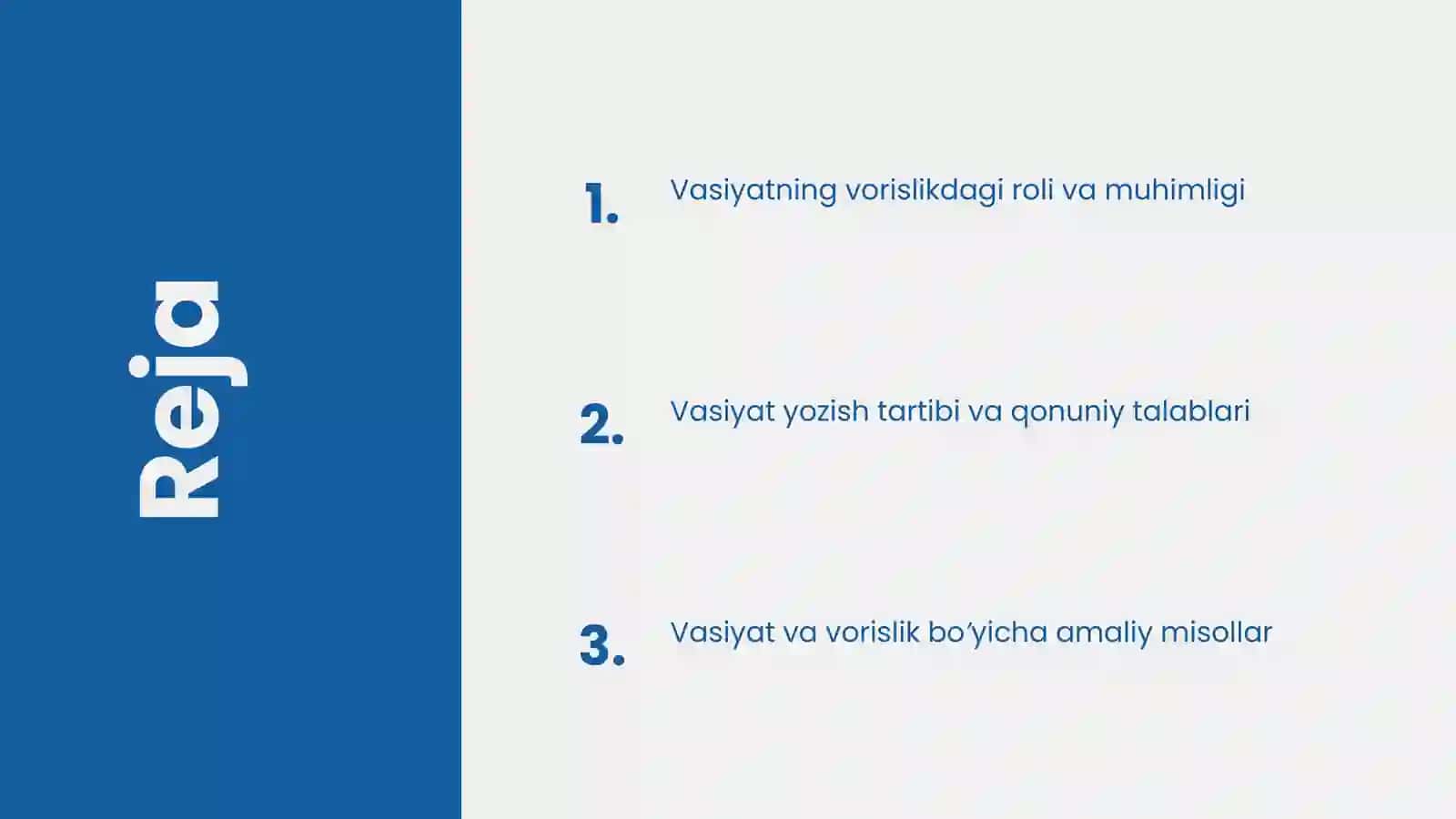 Vasiyat bo’yicha vorislik 2