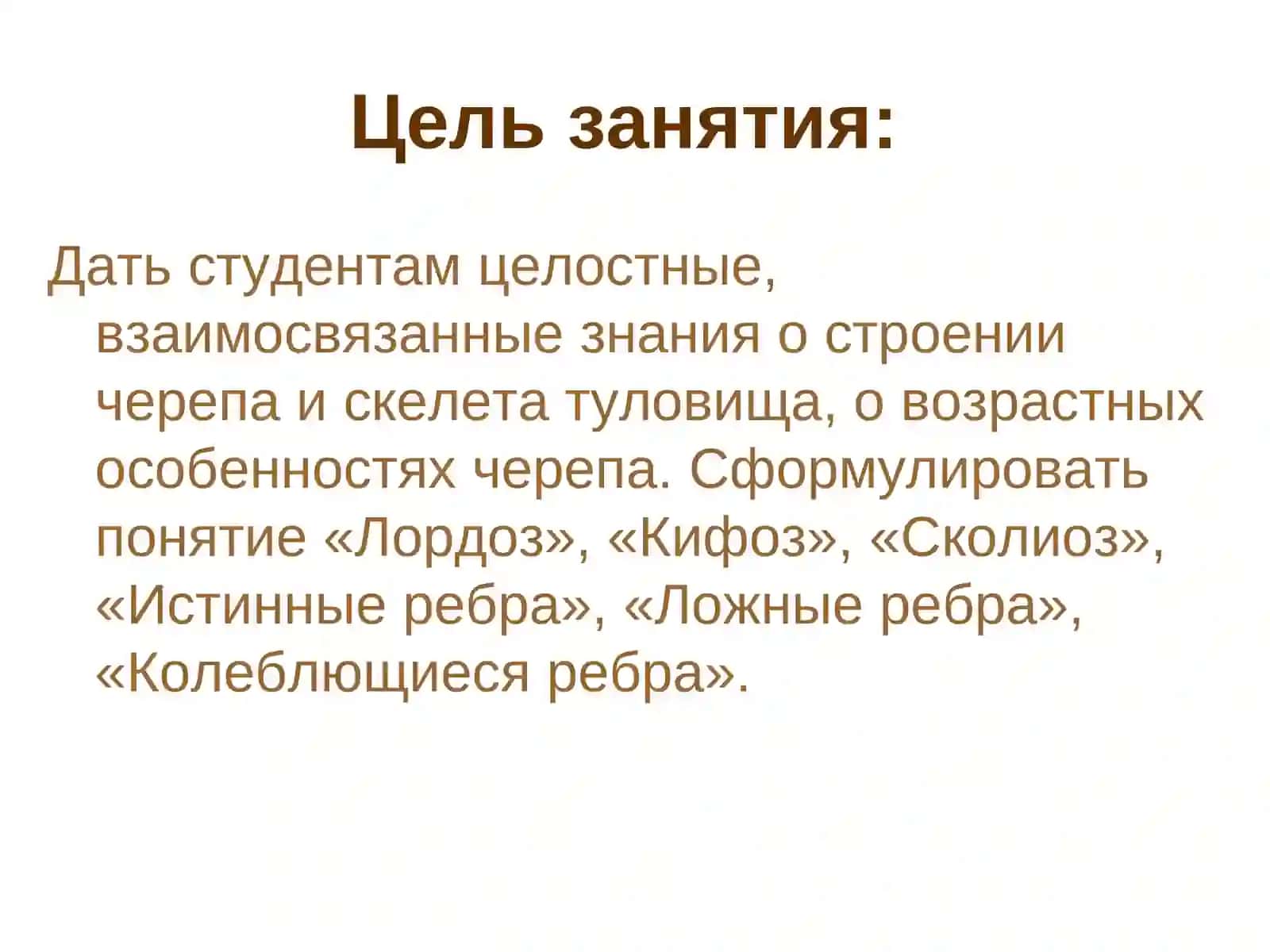 Кости черепа. Скелет туловища 2