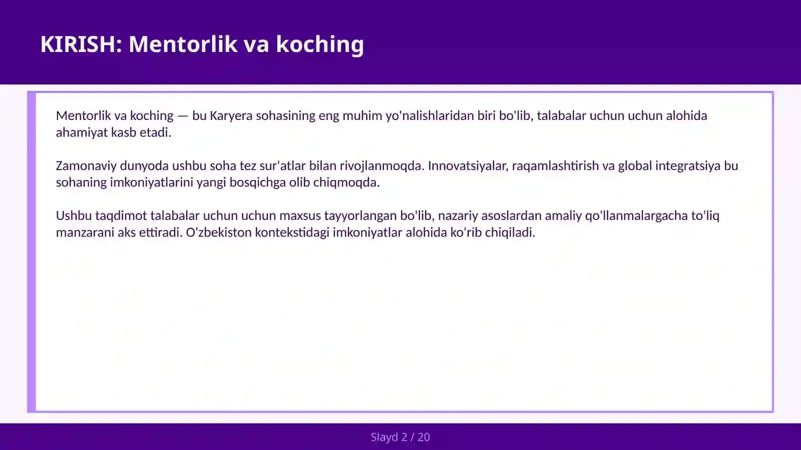 MENTORLIK VA KOCHING 2