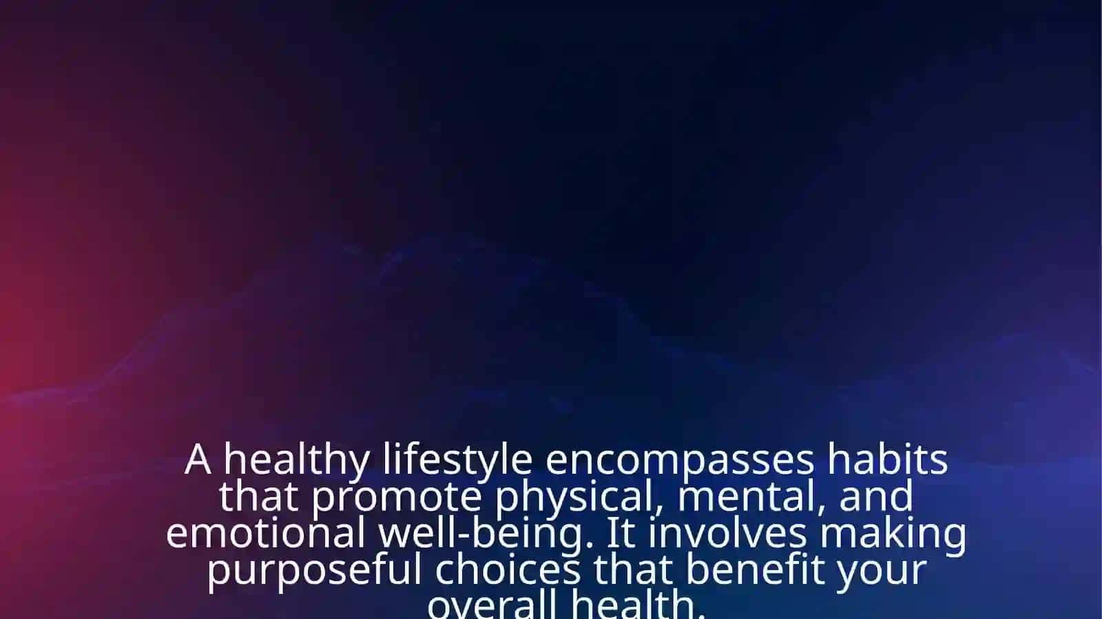 Healthy Lifestyle — PowerPoint Presentation 2