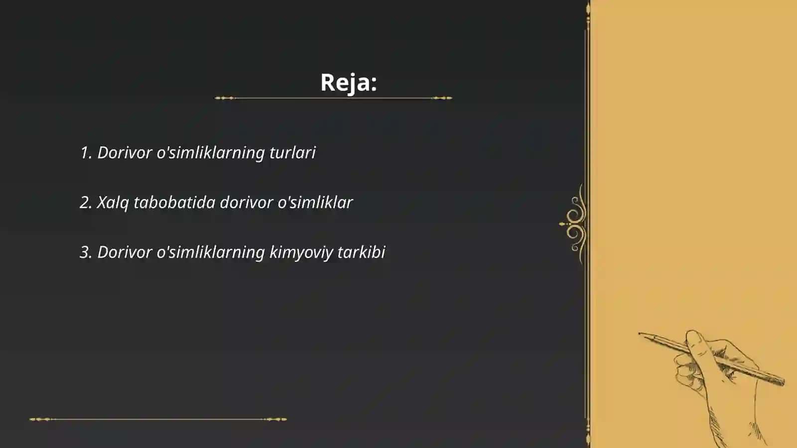 Dorivor o'simliklar 2