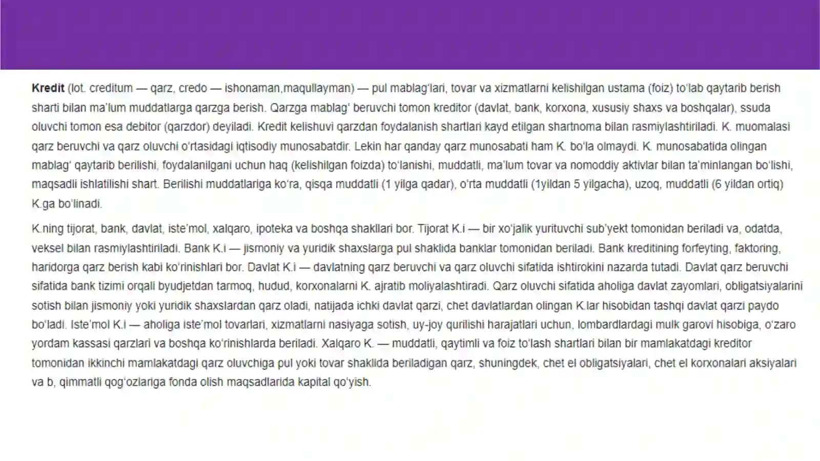 Krеdit hisоbi 2