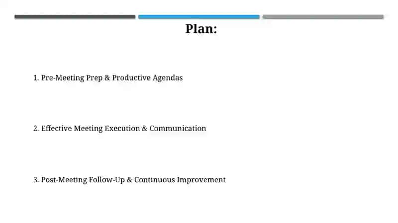 Plan to Succeed: Meeting Preparation & Agenda Setting 2