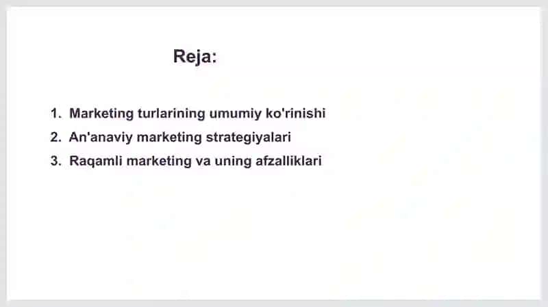 ''Marketing turlari'' 2