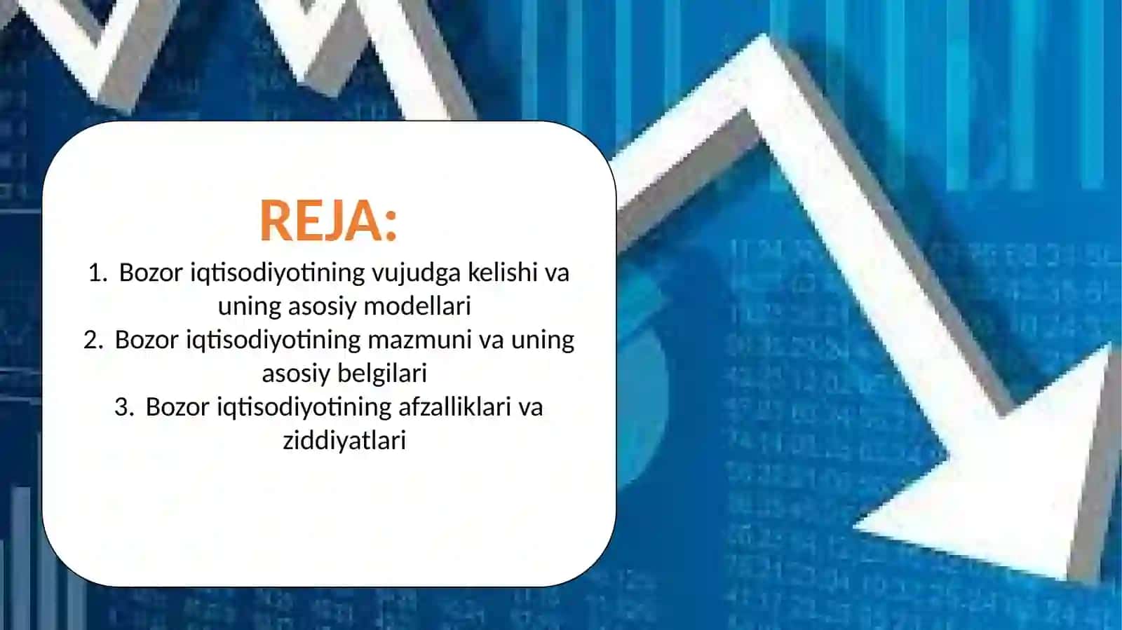 Bozor iqtisodiyoti modellari 2