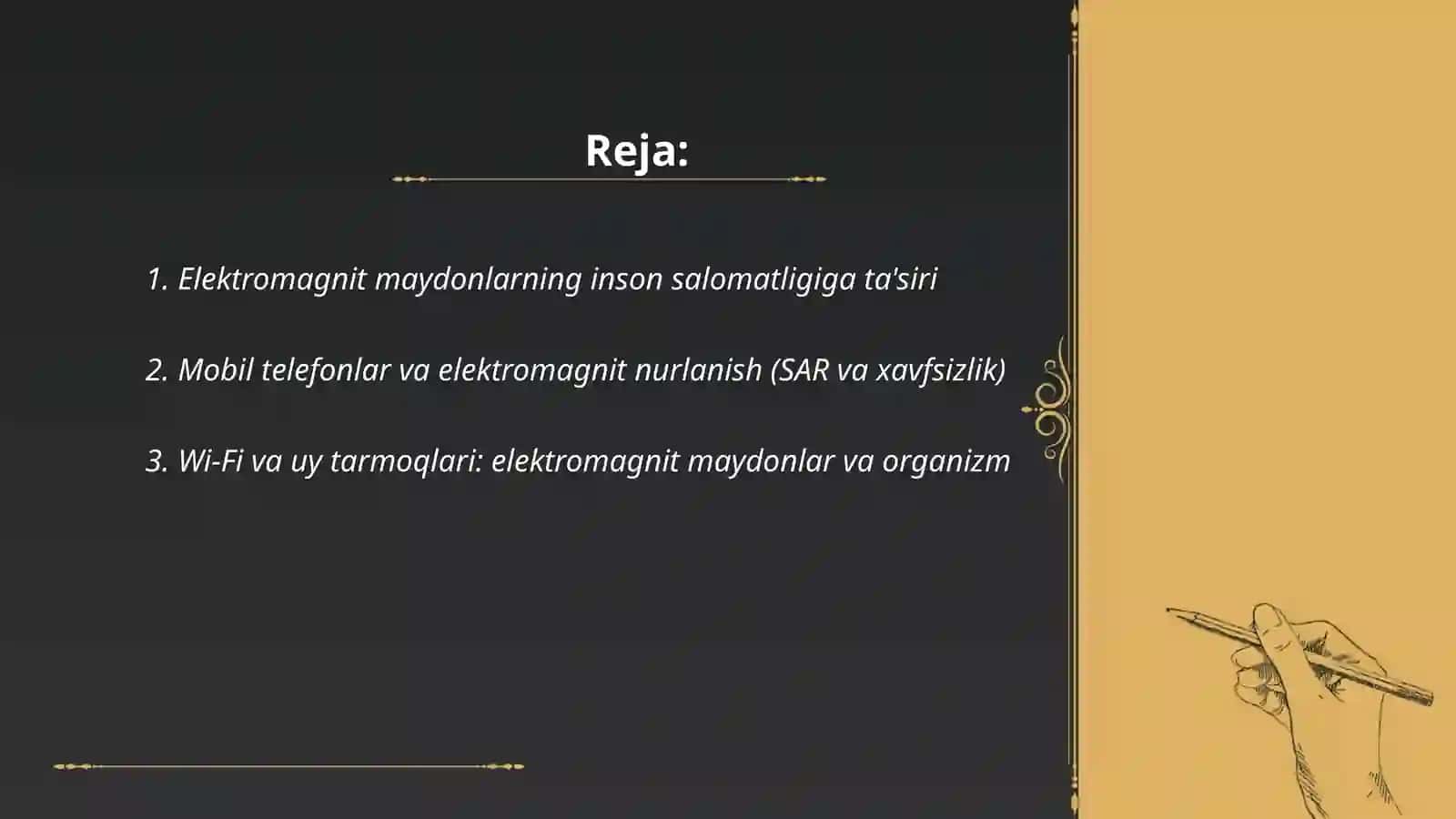 Elektromagnit maydonlarning inson salomatligiga ta'siri 2