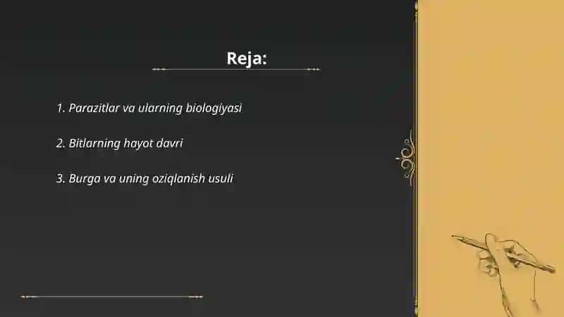Parazitlar va ularning biologiyasi 2