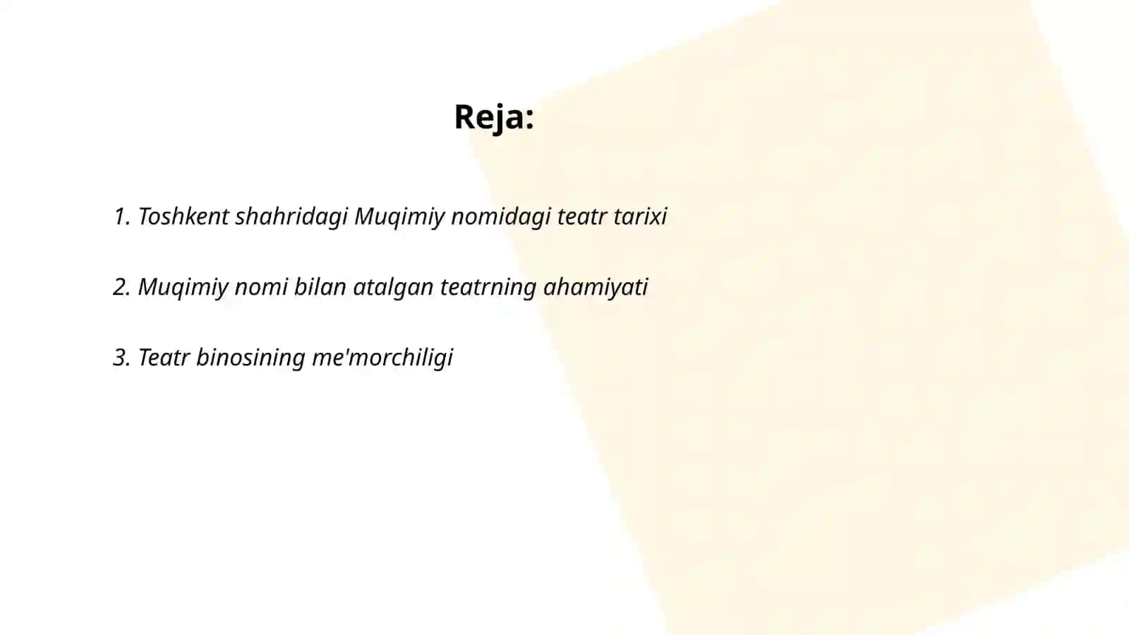 Toshkent shahridagi Muqimiy nomidagi teatr tarixi 2