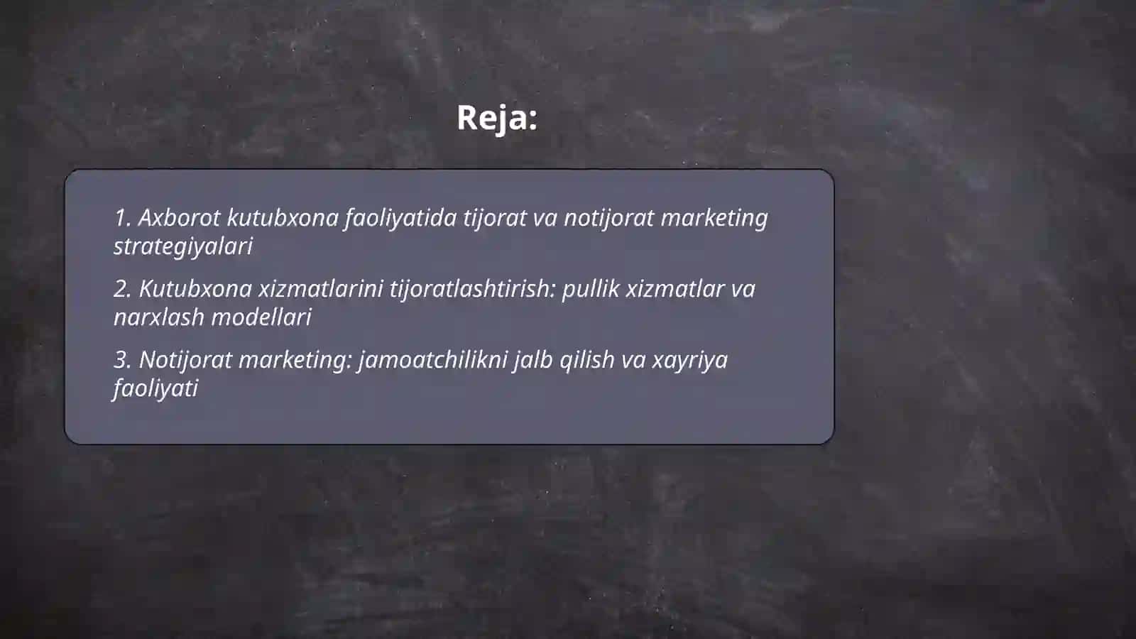 Axborot kutubxona faoliyatida tijorat va notijorat marketing strategiyalari 2