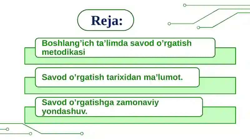 Savod o‘rgatish metodikasi 2