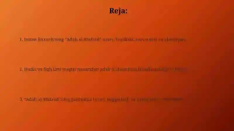 Imom al-Buxoriy al adab al afrat 2