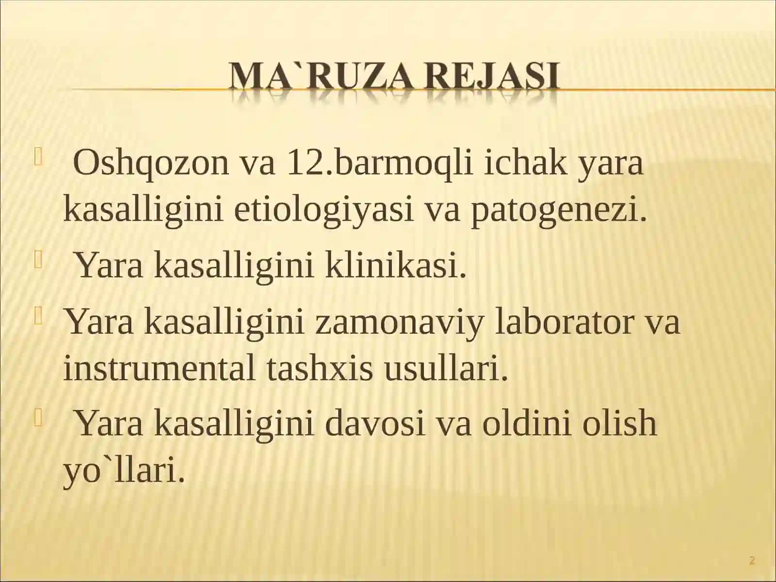 Oshqozon va 12 barmoqli ichakni yara kasalligi 2