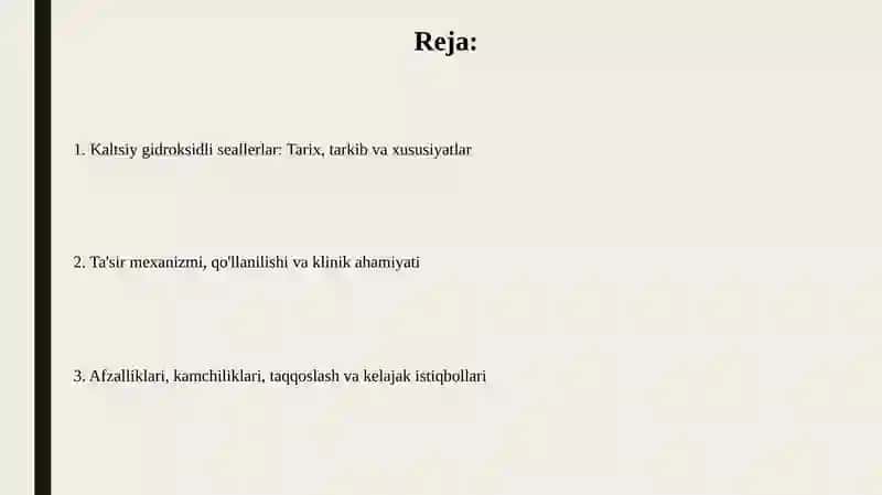 Kalsiy gidroksid asosidagi sillerlar 2