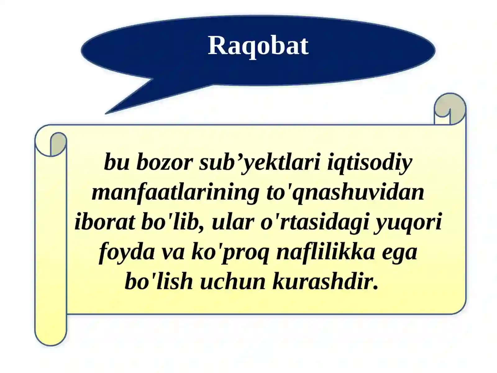 Raqobatning mohiyati 2