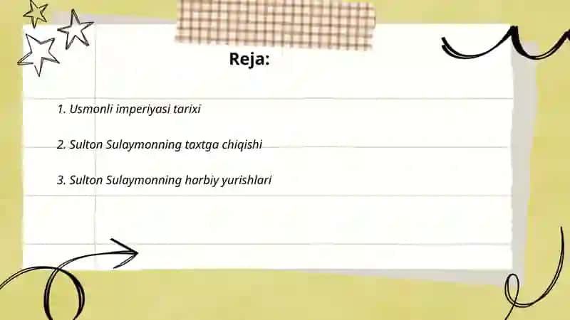 Usmonli sultoni sulton Sulaymon hukmronligi 2