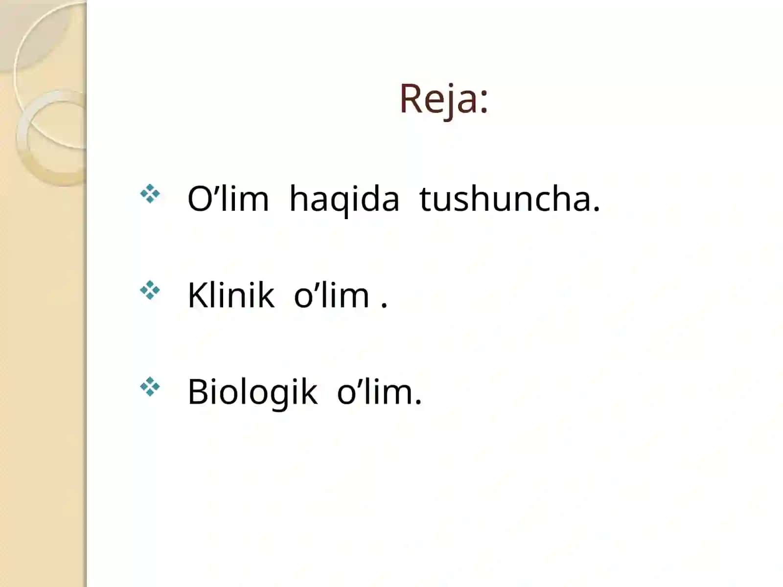 O’lim  haqida  tushunchalar. 2