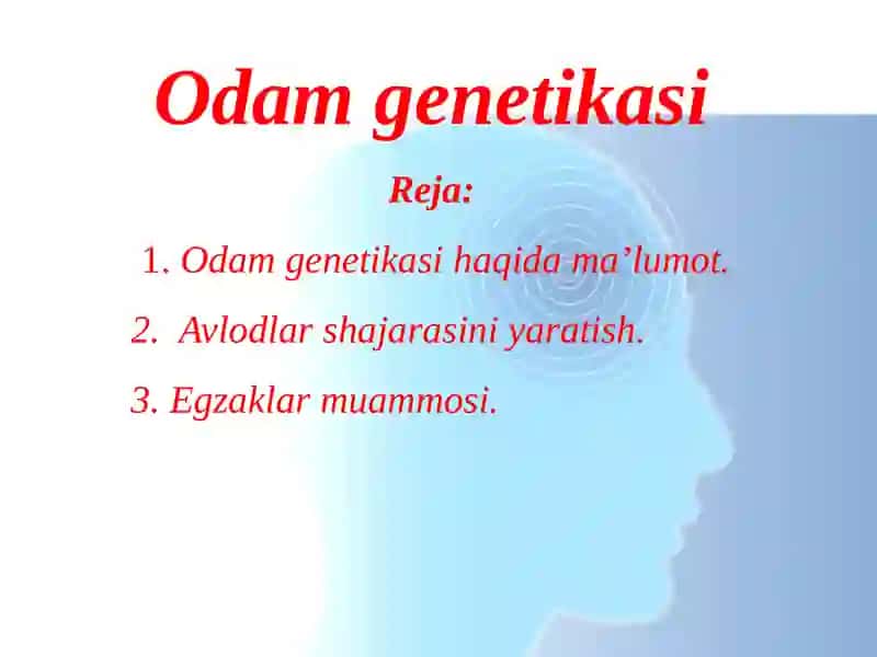 Odam genetikasi 2