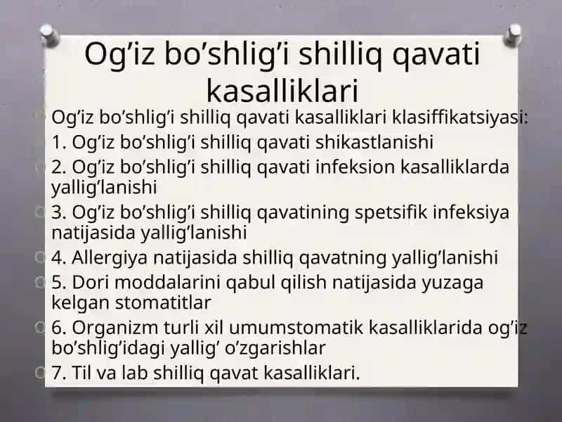 Og’iz bo’shlig’i shilliq qavati kasalliklari 2