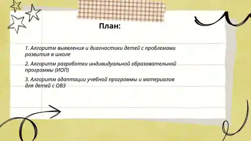 Алгоритмы реализации инклюзивного образования детей с проблемами развития в общеобразовательной практике 2