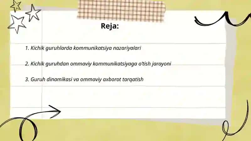 KICHIK GURUHLARDAGI KOMMUNIKATSIYADAN OMMAVIY KOMMUNIKATSIYAGACHA 2