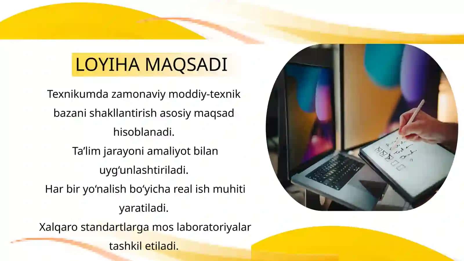MODDIY-TEXNIK BAZANI MODERNIZATSIYA QILISH LOYIHASI 2