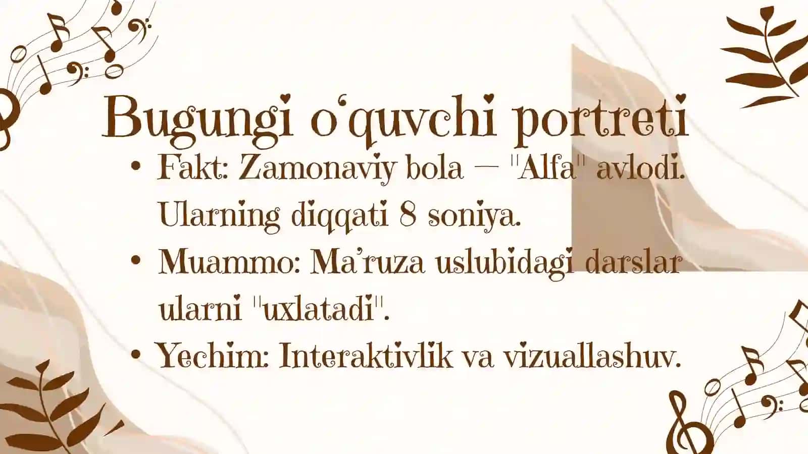 Taqdimot|Musiqa  fanini oʻqitishda innovatsion yondashuv 2