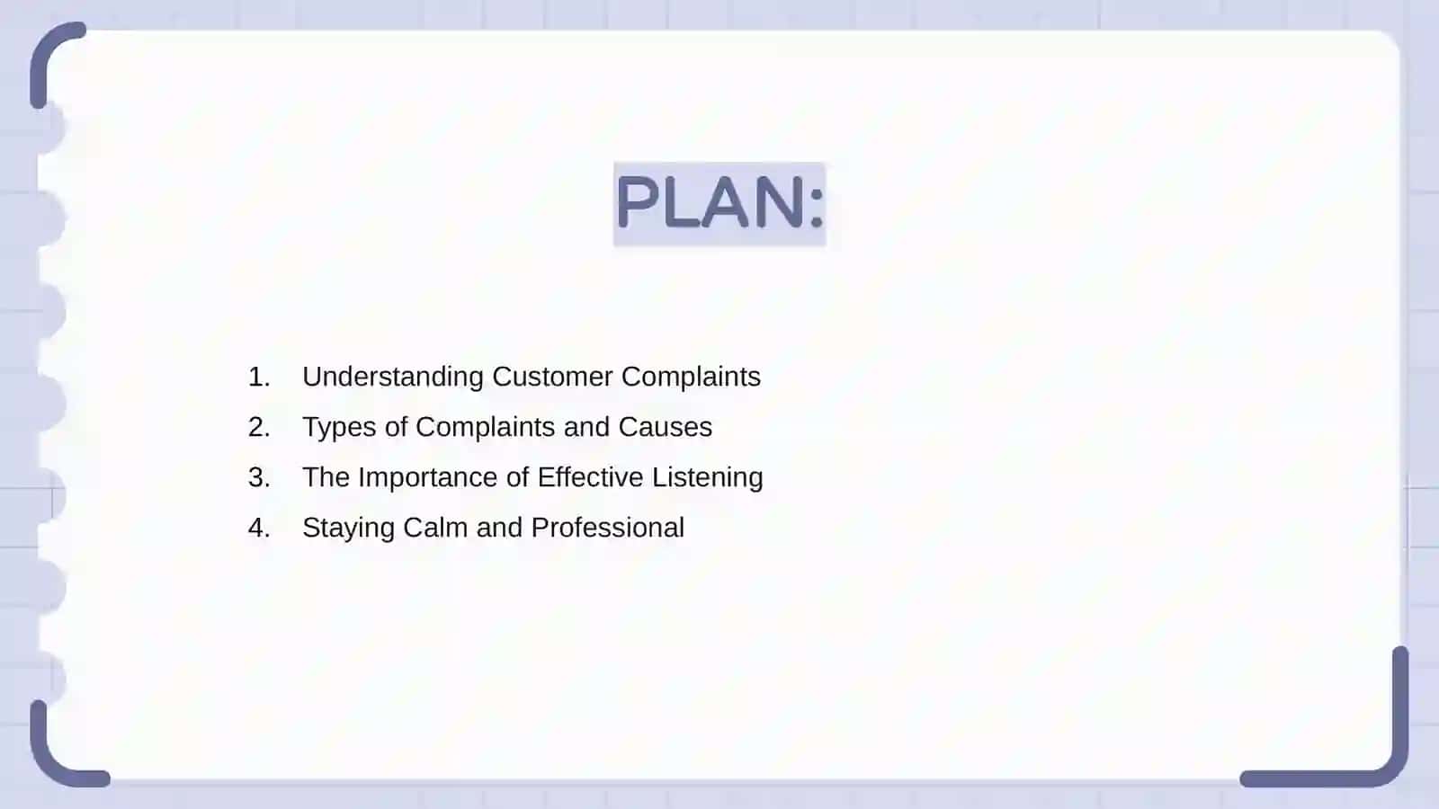 Dealing with complains 2