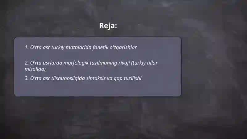 O'rta asrlar tilshunosligi 2