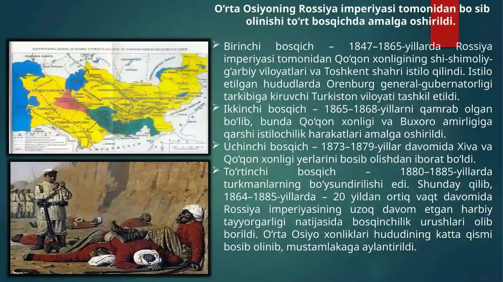 MUSTAMLAKA BOSHQARUV TUZUMI TURKISTONDA 2