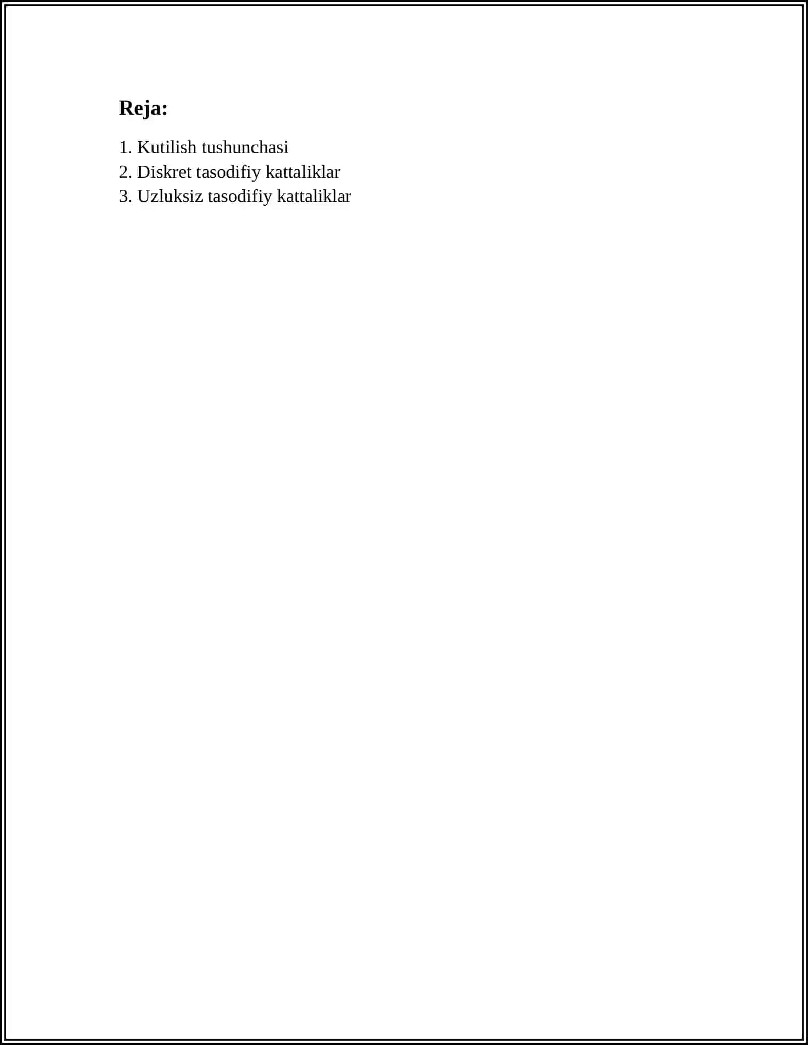 SHARTLI MATEMATIK KUTILISH VA UNING XOSSALARI 2