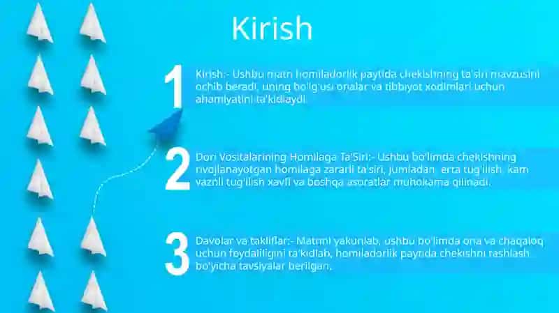 Dori Vositalarining Homilaga Ta'Siri 2