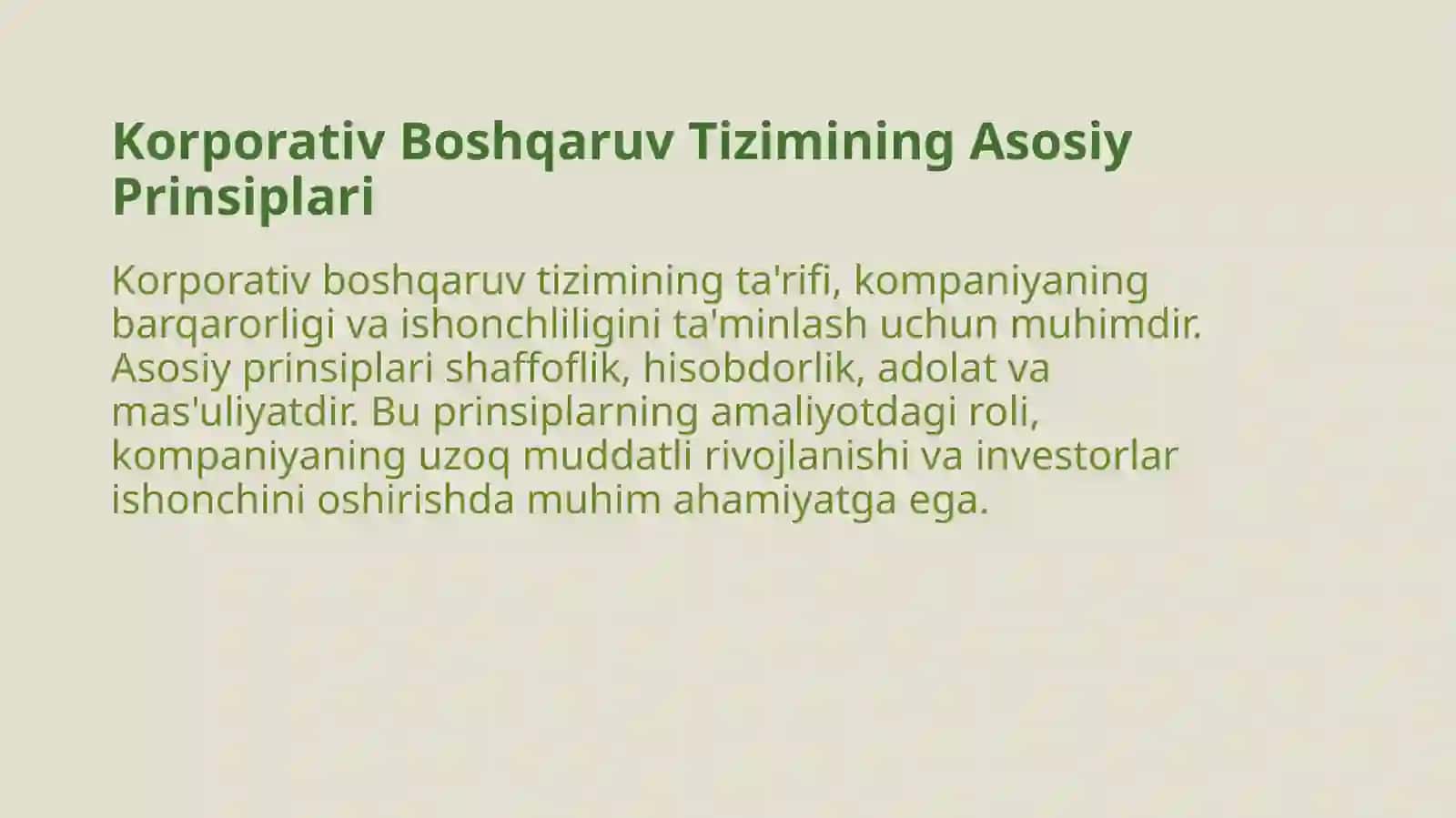Korporativ boshqaruv tizimi 2