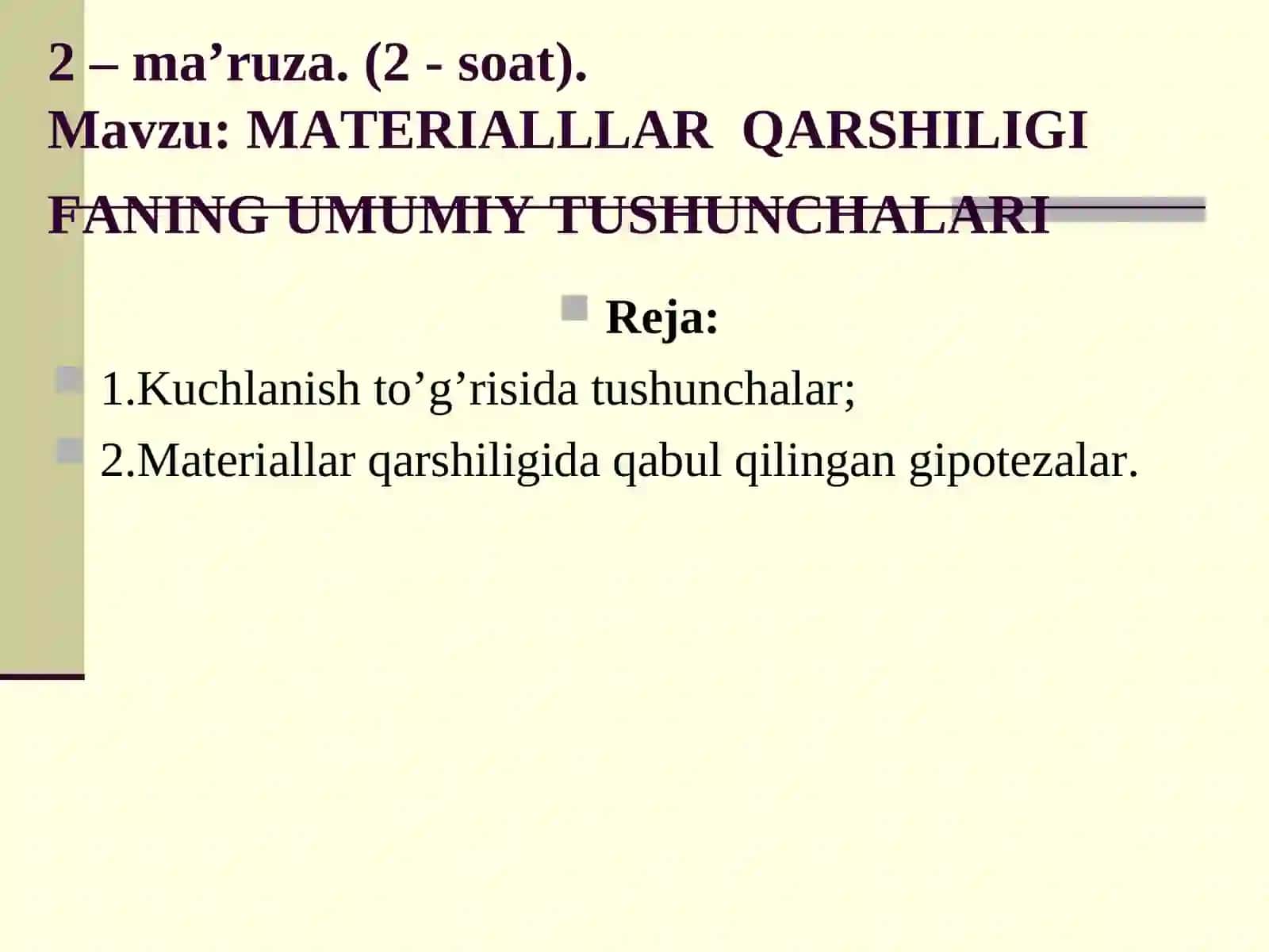 ADABIYOTLAR RO`YXATI 2