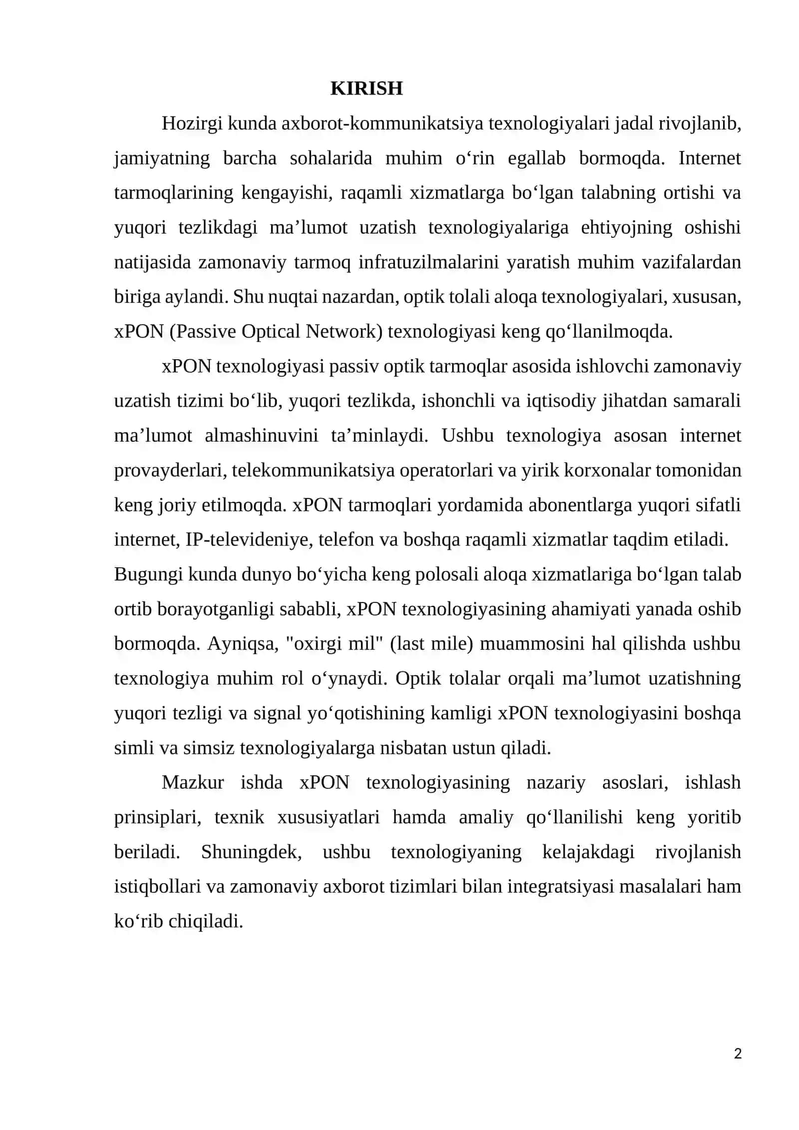 xPON Texnologiyasi 2