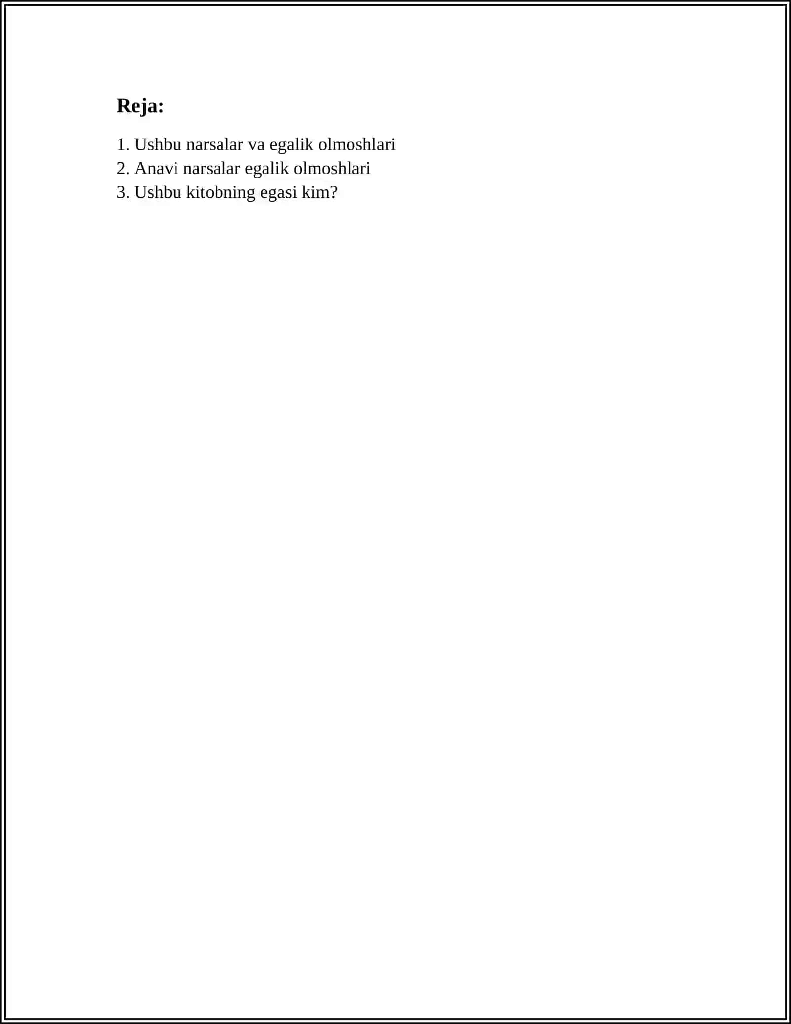 POSSESSIVES THIS/THAT/THESE/THOSE, PAST SIMPLE 2