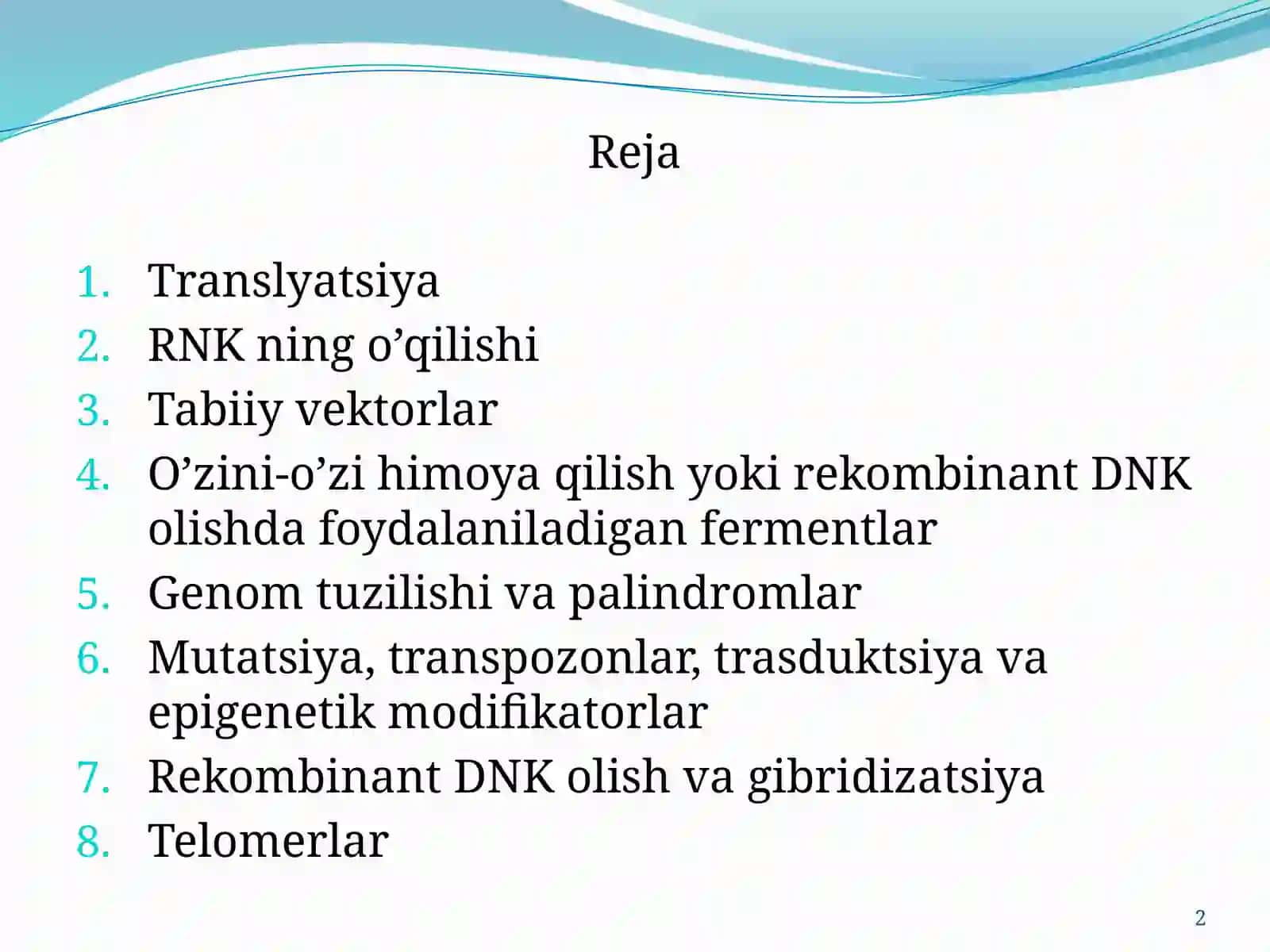 Gen muhandisligi 2