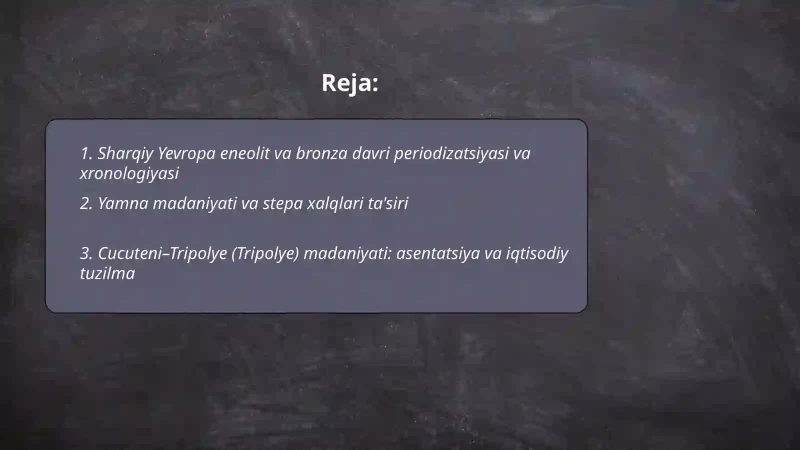 Sharqiy Yevropa eneolit va bronze davri arxeologiyasi 2