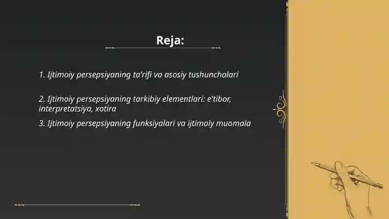 Ijtimoiy persepsiya va uning xususiyatlari 2