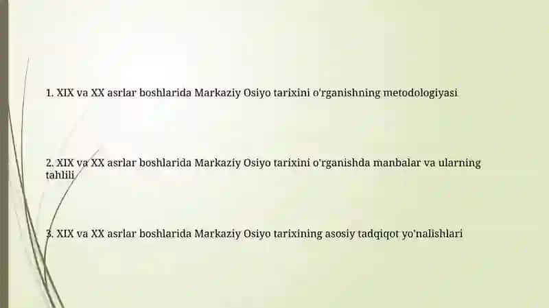 O‘rta Osiyo tarixining o'rganilishi 2