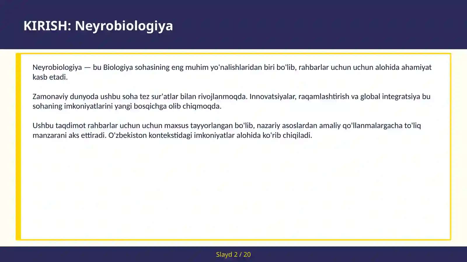 NEYROBIOLOGIYA 2