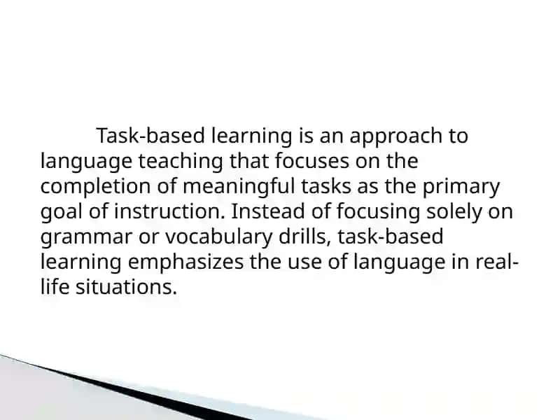 Task-based learning 2