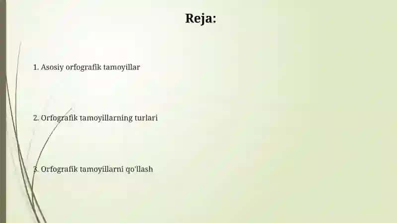 Orfografik tamoyillar 2