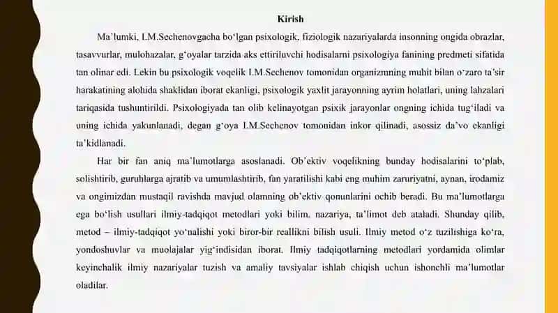 Psixika va ongning faoliyatda rivojlanish tamoyili 2